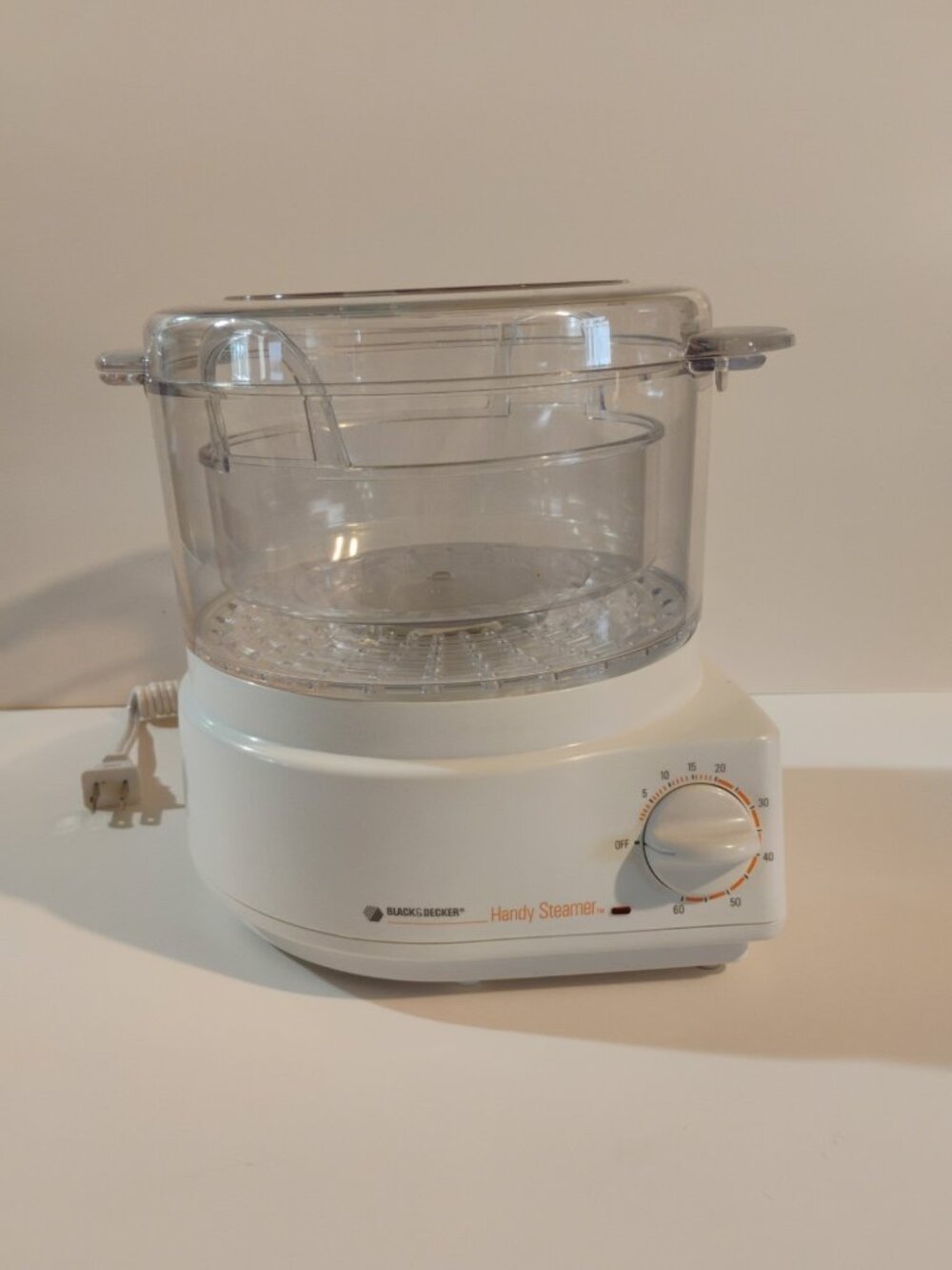 Black and Decker HS80 Handy Food Steamer/Rice Cooker White